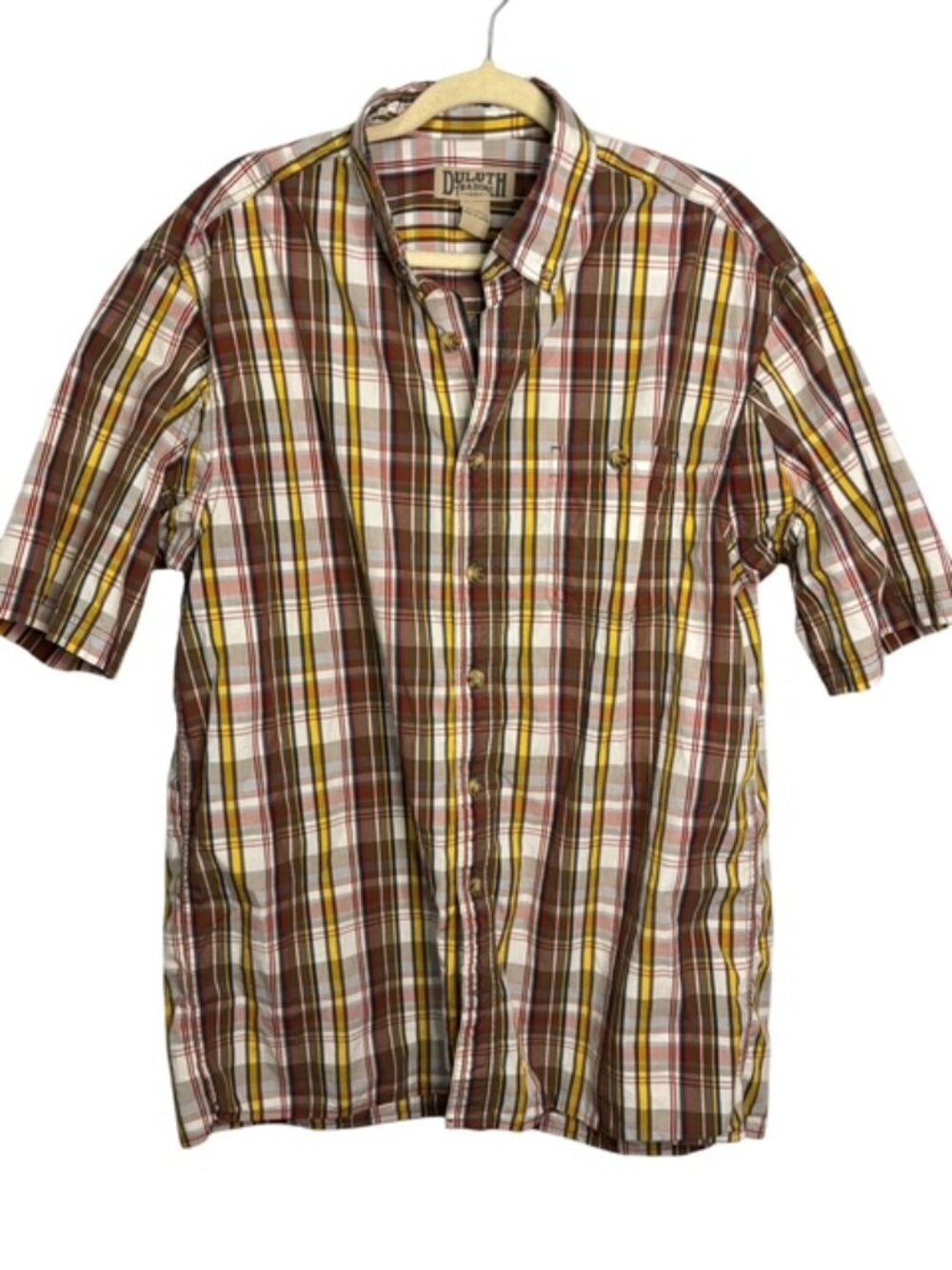Duluth Shirt Men's Large Tall Outdoor Casual Plaid